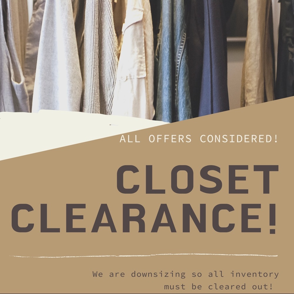 Closet clear out! All offers considered ANY item!
